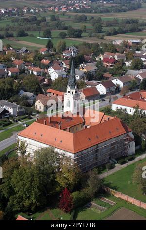 Griechisch-katholische Kathedrale der Heiligen Dreifaltigkeit in Krizevci, Kroatien Stockfoto