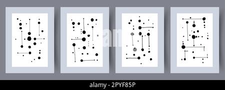 Porträtgeometrie minimalistische Formen Wandmotiv Druck. Druckbares minimalistisches abstraktes Poster. Wandgemälde für die Innengestaltung. Zeitgenössische dekorative Rückseite Stockfoto