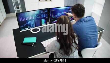 Business Data Analytics-Dashboard Stockfoto