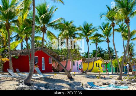 Catalina Island oder Isla Catalina ist eine tropische Insel, 1,5 Meilen vom Festland entfernt in der südöstlichen Ecke der Dominikanischen Republik, nahe La Stockfoto