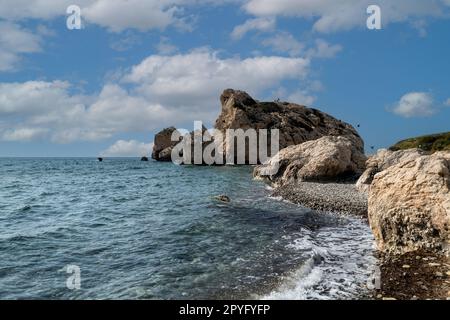 Aphrodite-Felsen, Zypern Stockfoto