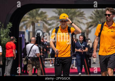 MANAMA, BAHRAIN, Sakhir Circuit, 4. März 2023: #81, Oscar PIASTRI, AUS, McLaren F1 Team, während des Bahrain Formel 1 Grand Prix beim Bahrain in Stockfoto