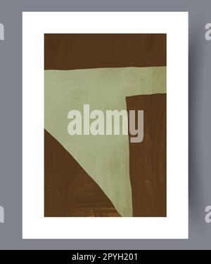 Wandmotiv mit abstrakter Geometrie und einfachen Linien. Zeitgenössischer dekorativer Hintergrund mit Linien. Druckbares Poster mit minimaler abstrakter Geometrie. Wandgemälde Stockfoto