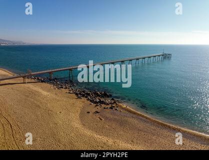 Brückenöl - Pont del Petroli, Badalona, Spanien Stockfoto