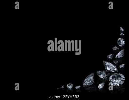 Rautenhintergrund mit Platz für Text. 3D-Rendern Stockfoto