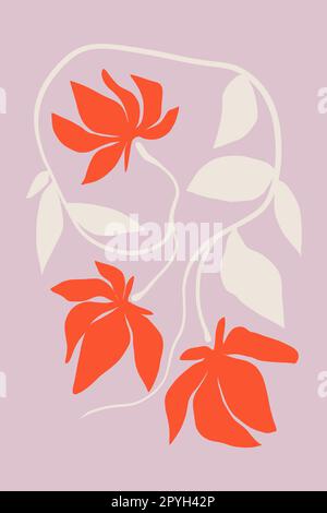 Bedruckbarer Wandmotiv mit Postermotiv. Stockfoto