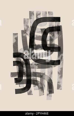 Bedruckbarer Wandmotiv mit Postermotiv. Stockfoto