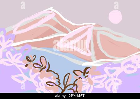 Bedruckbarer Wandmotiv mit Postermotiv. Stockfoto