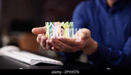 Inklusion Und Chancengleichheit. Unternehmensführung Stockfoto