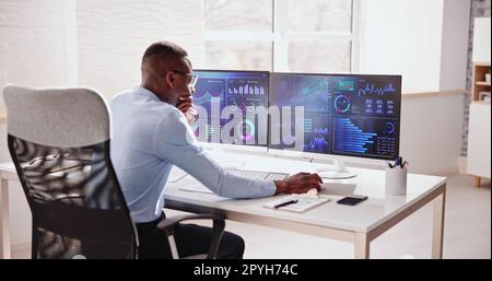 Business Data Analytics-Dashboard Stockfoto