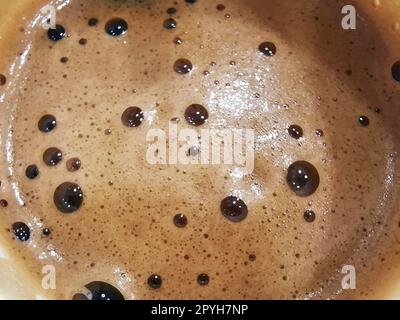 Nahaufnahme einer heißen Kaffeetasse Stockfoto