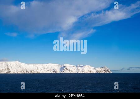 Norwegen, Troms Og Finnmark - NordvÃ - Helnes Fyr on MagerÃ¸ya Stockfoto