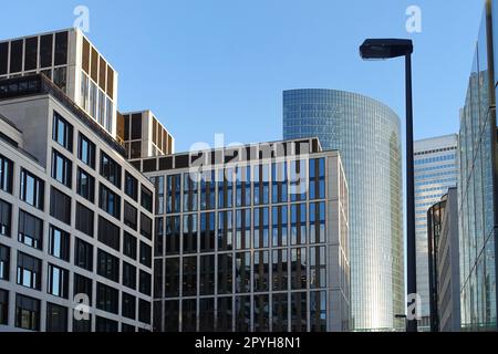 Hochhaeuser in Frankfurt Stockfoto