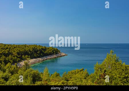 adria-Küste im Kamenjak-Nationalpark in Kroatien Stockfoto