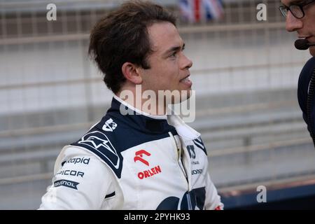 MANAMA, BAHRAIN, Sakhir Circuit, 5. März 2023: Nr. 21, Nick de VRIES, NDL, Scuderia Alpha Tauri, während des Bahrain Formel 1 Grand Prix im Bahr Stockfoto