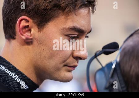 MANAMA, BAHRAIN, Sakhir Circuit, 5. März 2023: Nr. 63, George RUSSEL, GBR, Mercedes AMG F1 Team, während des Bahrain Formel 1 Grand Prix auf den Bahrai Stockfoto