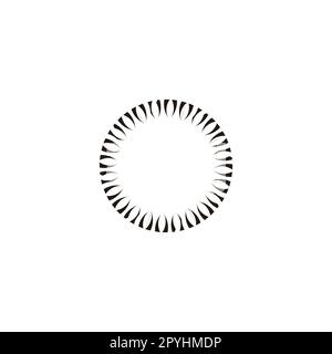 Abfeuern, Figur, Kreis geometrisches Symbol einfacher Logo-Vektor Stock Vektor