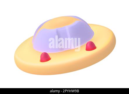 Symbol für fliegende Untertasse Stock Vektor