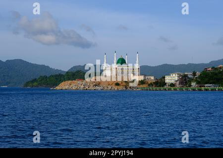 Indonesien Anambas Inseln - Siantan Insel - Moschee Agung Baitul Makmur Stockfoto