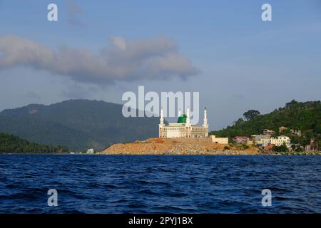 Indonesien Anambas Inseln - Siantan Insel - Moschee Agung Baitul Makmur Stockfoto