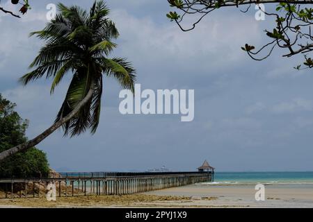 Indonesia Batam - Jetty im Dorf Nongsa Stockfoto