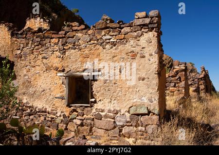 Van Patten Mountain Camp Ruins, Dripping Springs Natural Area, Organ Mountains-Desert Peaks National Monument, New Mexico Stockfoto