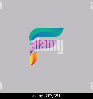 Designvorlage für das Logo mit dem ersten Buchstaben „F“. Designelement „Logo mit Buchstabe F“. Stock Vektor