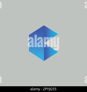 Designvorlage für das C-Logo mit Anfangsbuchstaben. Designelemente mit C-Logo. Stock Vektor