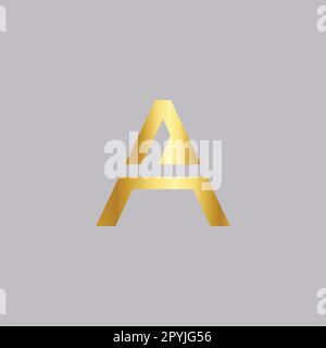 Anfangsbuchstabe A Logo-Designvorlage. Design-Elemente mit Buchstabe „A“-Logo-Symbol. Stock Vektor