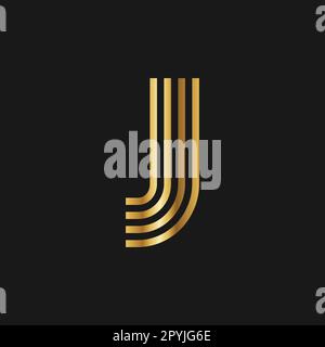 Designvorlage für das J-Logo. Designelement mit J-Logo. Stock Vektor