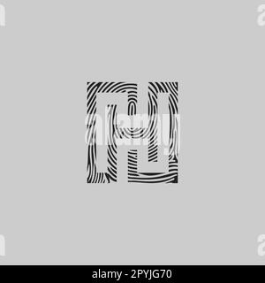 Designvorlage für das Logo des ersten Buchstaben H. Designelement „Logo mit Buchstabe H“. Stock Vektor