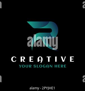 Abstraktes ursprüngliches Buchstabe-R-Logo. Designvorlage Für Flat Vector-Logos. Logo mit dem Buchstaben „R“. logo-Symbol mit buchstabe r. Stock Vektor