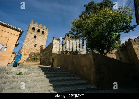 Alcazaba (Kasbah), construida por Muley Ismail ein finales Del Siglo XVII, Chefchauen, --Chauen, Marruecos, Norte de Afrika, continente Africano Stockfoto