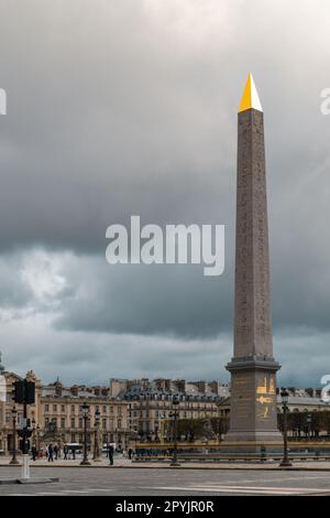 Das Luxor Obelisk am Place de la Concorde Stockfoto