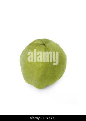 Guavafrüchte isoliert auf weißem Hintergrund. Stockfoto
