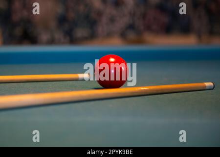 Billard im Retro-Stil Stockfoto