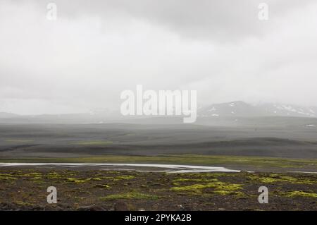 Malerischer Blick auf endlosen Raum und Natur in Island Stockfoto