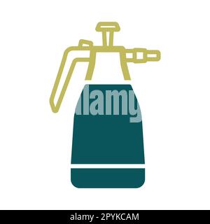 Vektorsymbol für die Pumpe der Drucksprühanlage für Gartenhandgeräte. Graph Symbol für Landwirtschaft, Garten und Pflanzen Website und Apps Design, Logo, App, UI Stockfoto