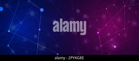 Die neuronale Netzwerktechnologie ist ein Zweig künstlicher Intelligenz, der das menschliche Gehirn imitiert, um komplexe Probleme zu lösen und zu lernen Stock Vektor