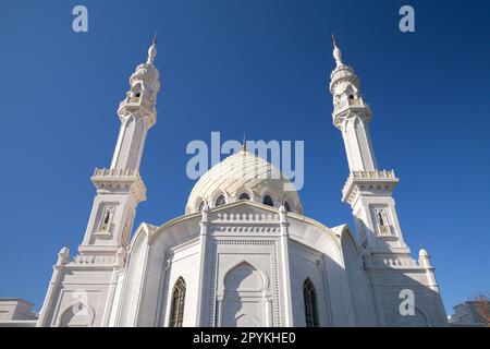 Weiße Moschee des Bolgar State Historical and Architectural Museum-Reserve. Bezirk Spassky, Republik Tatarstan Stockfoto