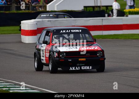 Mark Wilson, Volkswagen Mk1 Golf GTi, Gordon Spice Trophy, Finale für Limousinen der Gruppe 1, die in den Jahren 1970 bis 1982 Rennen, laufen mit zwei zwanzig Minuten Stockfoto