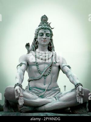 Statue von lord Shiva aus jedem Blickwinkel. Stockfoto