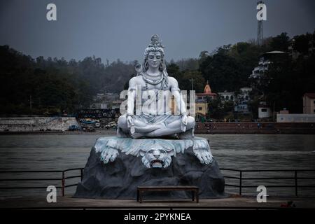 Statue von lord Shiva aus jedem Blickwinkel. Stockfoto