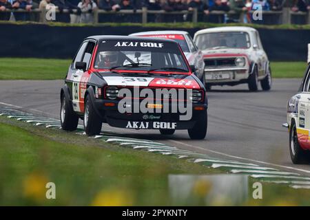 Mark Wilson, Volkswagen Mk1 Golf GTi, Gordon Spice Trophy, Finale für Limousinen der Gruppe 1, die in den Jahren 1970 bis 1982 Rennen, laufen mit zwei zwanzig Minuten Stockfoto