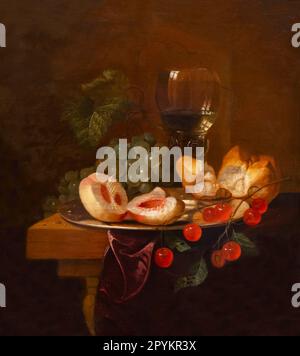 Stillleben mit Obst, Johannes Hannot, vor 1654, Stockfoto