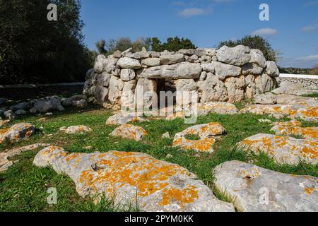 Biniac - L'Argentinien Occidental, Circular plant Grabschiff, Alaior, Menorca, Balearen, Spanien Stockfoto