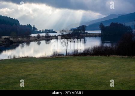 Aufnahmen aus und um Lock Tummel Stockfoto