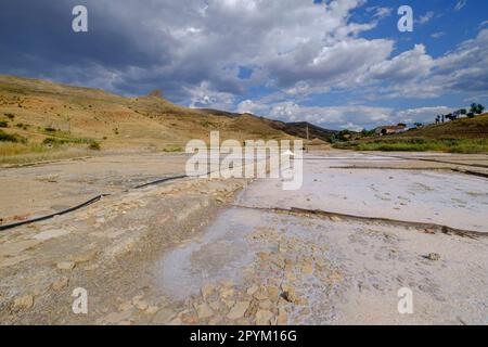 Salinas de Medinaceli , Medinaceli, Soria, comunidad autónoma de Castilla y León, Spanien, Europa Stockfoto