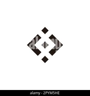 Quadrate mit Buchstaben r, o und j, geometrisches Fenstersymbol einfacher Logovektor Stock Vektor
