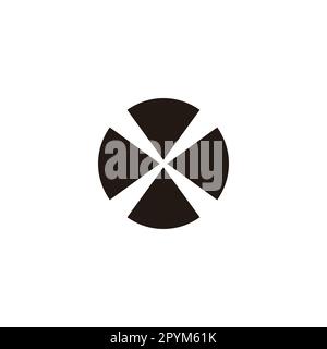 Lüfter, Technologie, geometrisches Symbol, einfacher Logo-Vektor Stock Vektor